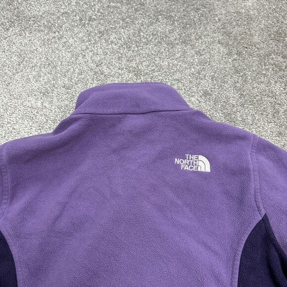 The North Face Polartec Fleece Jacket Womens Medium Purple Full Zip Outdoor Hike - Picture 4 of 16